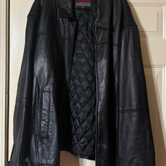 Excellend Mens Other - Men's Black Leather Jacket
